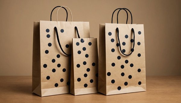Des pochettes cadeaux kraft vergé à pois noirs pour chaque occasion